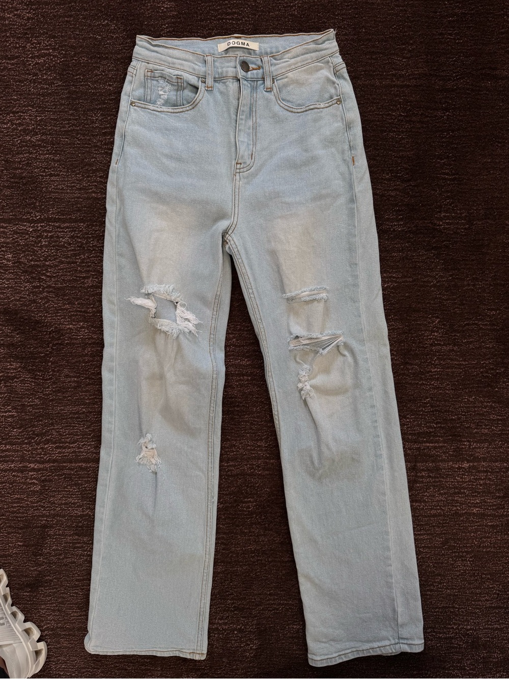 DOGMA High Rise Straight Jeans